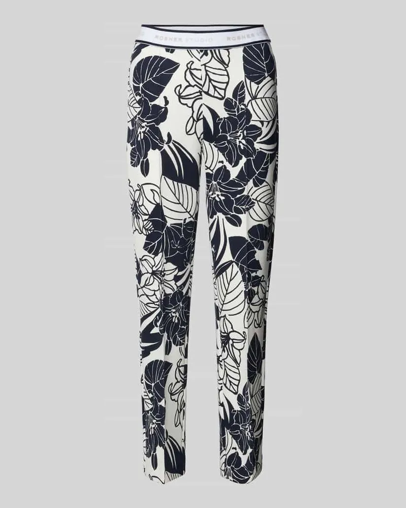 Rosner Slim Fit Stoffhose mit verkürztem Schnitt Modell 'Alisa Offwhite