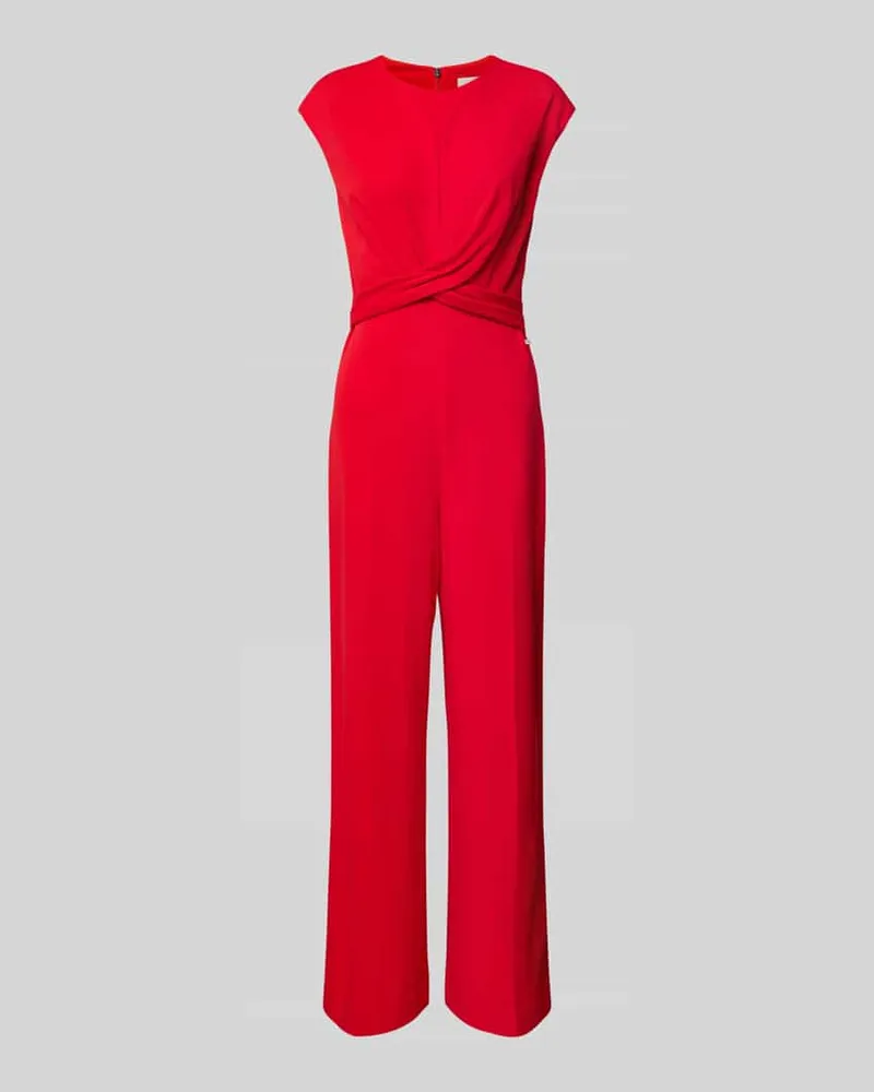 Calvin Klein Jumpsuit mit Kappärmeln Rot