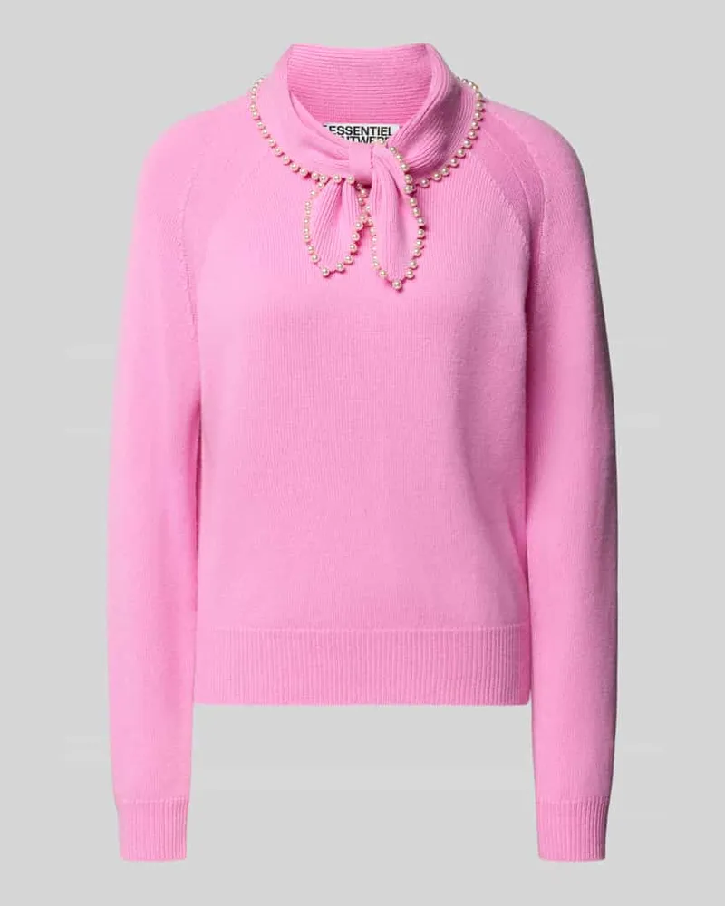 Essentiel Regular Fit Pullover aus Woll-Kaschmir-Mix Modell 'KASA Rosa