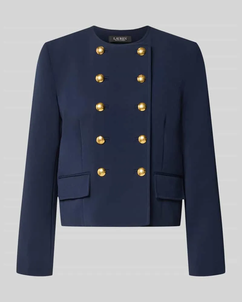 Ralph Lauren Regular Fit Kurzblazer mit Zierknöpfen Marine