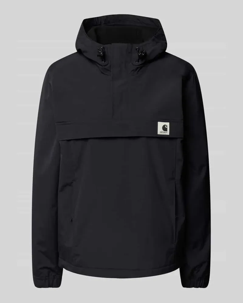 Carhartt WIP Windbreaker mit Kapuze Modell 'NIMBUS PULLOVER Black