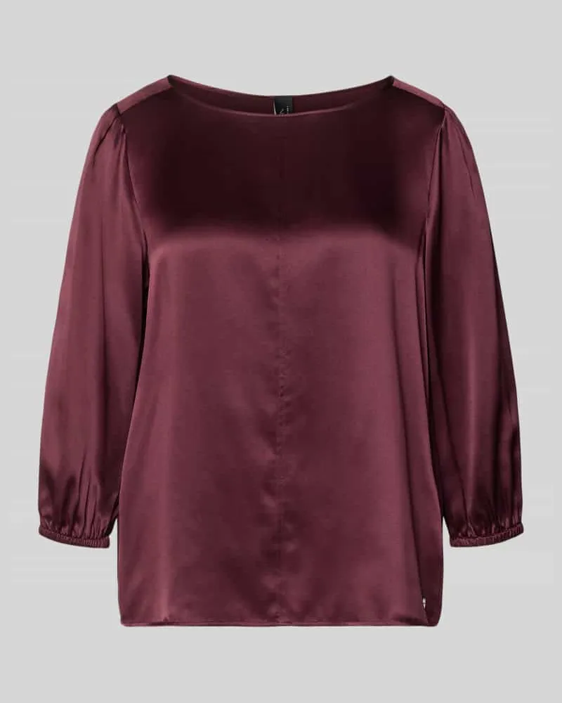Marc Cain Blusenshirt aus Seide mit 3/4-Arm Bordeaux