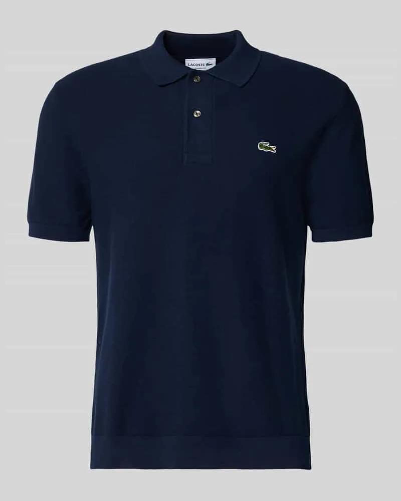 Lacoste Regular Fit Poloshirt aus reiner Baumwolle Marine
