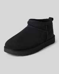 UGG Boots aus Leder Modell 'CLASSIC ULTRA MINI Black