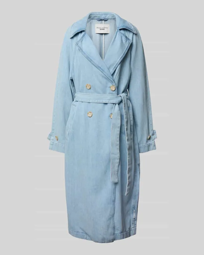 Marc O'Polo Trenchcoat mit Bindegürtel Jeansblau