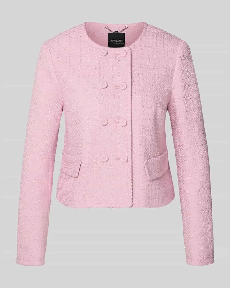 Marc Cain Regular Fit Blazer mit Pattentaschen Pink
