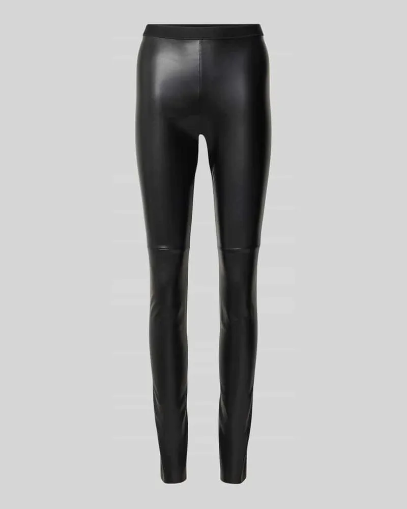 Marc Cain Leggings in Leder-Optik Black