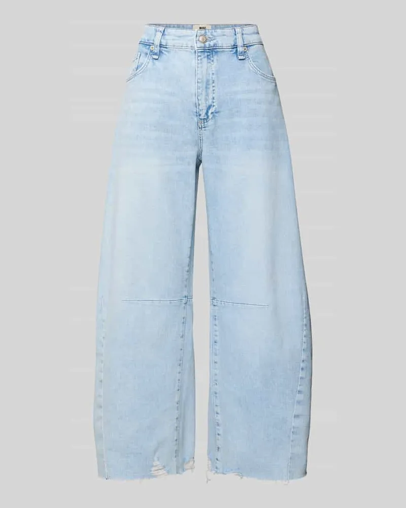 MAC Jeans Wide Fit Jeans im 5-Pocket-Design Modell 'Dakota Hellblau