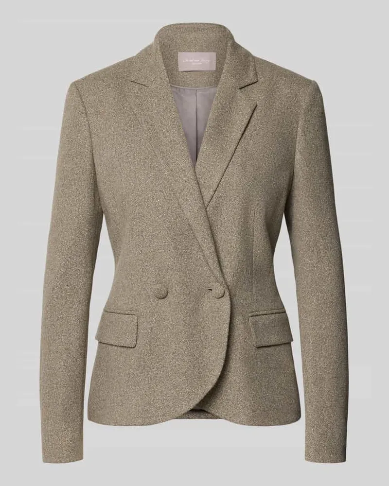 Christian Berg Slim Fit Blazer mit Pattentaschen Beige