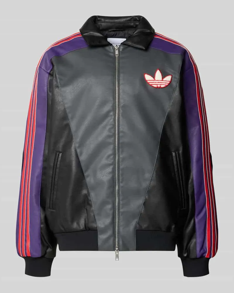 adidas Steppjacke mit Logo-Patch Modell 'POKE 8BALL JKT Violett