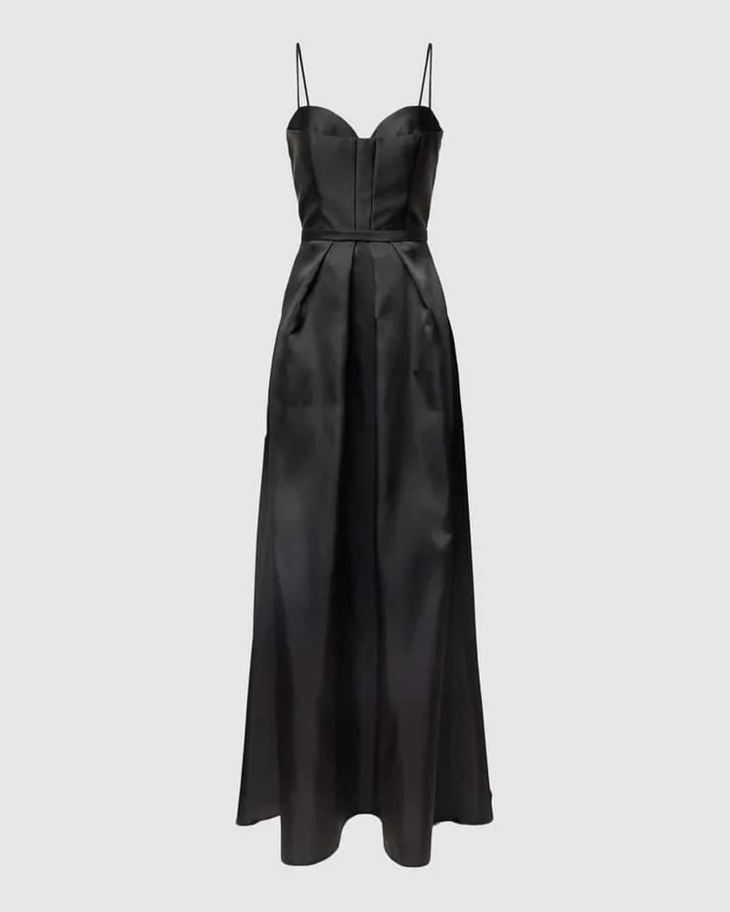 Vera Wang Abendkleid mit Ziernähten Modell 'VERNISE Black