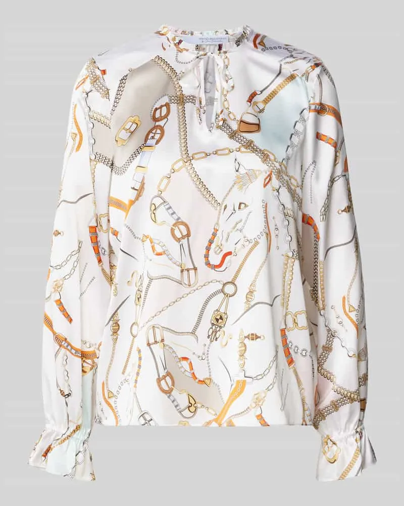 Herzen's Angelegenheit Regular Fit Seidenbluse mit Stretch-Anteil Offwhite
