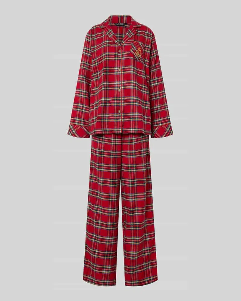Ralph Lauren Pyjama mit Bruttasche Rot