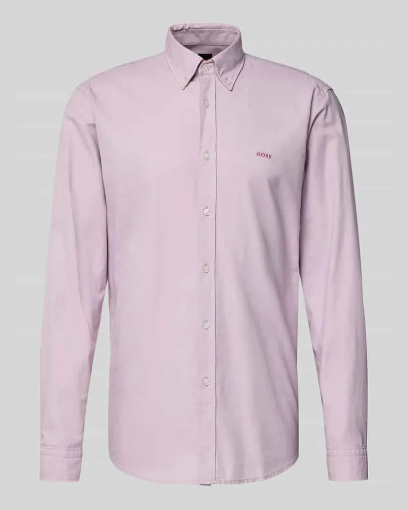 HUGO BOSS Regular Fit Freizeithemd aus Oxford-Baumwolle Modell 'RICKERT Rosa