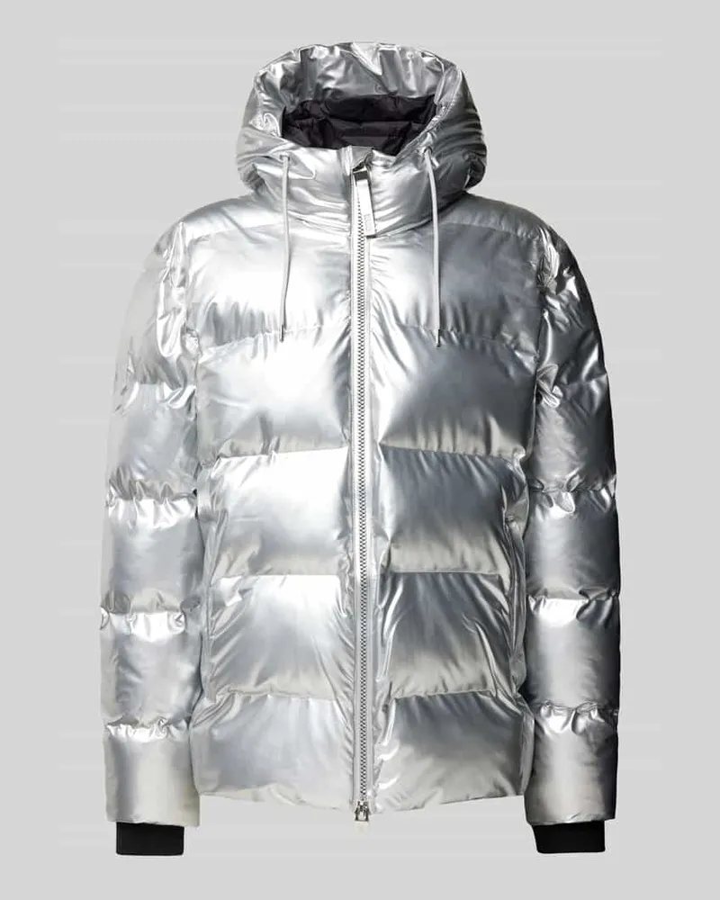 RAINS Regular Fit Steppjacke mit Kapuze Modell 'ALTER Silber