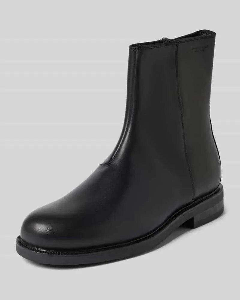 Vagabond Chelsea Boots aus Rindsleder mit Reißverschluss Black