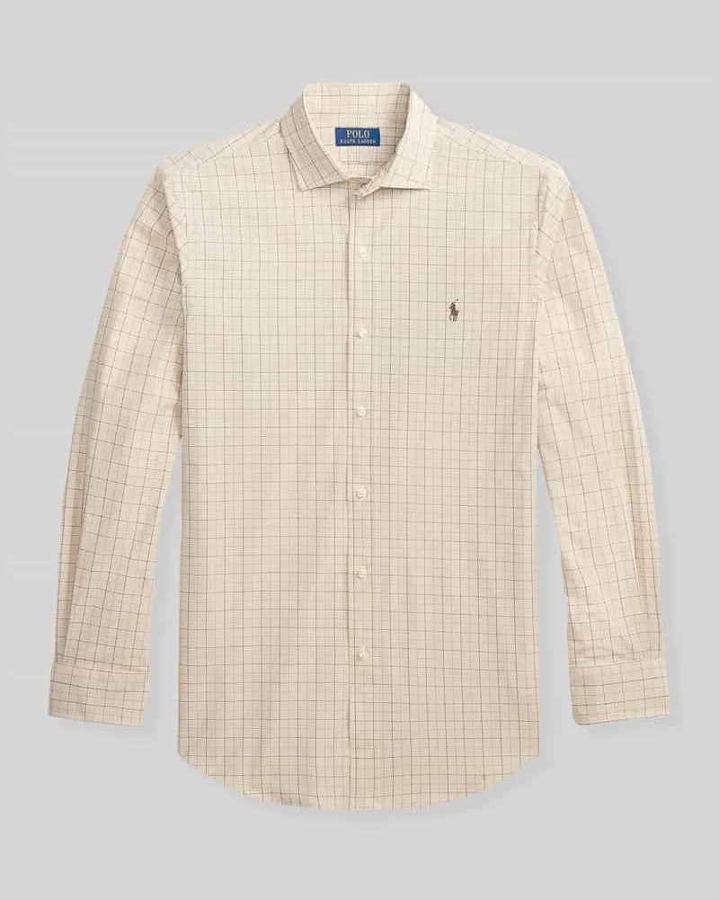 Ralph Lauren Regular Fit Freizeithemd aus Baumwoll-Mix mit Logo-Stitching Beige