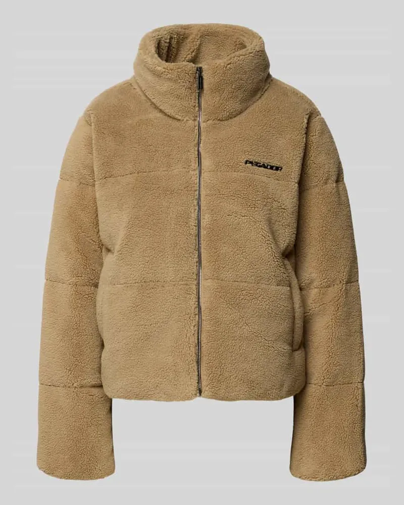 PEGADOR Jacke aus Teddyfell mit Steppnähten Modell 'GEORGIA Beige