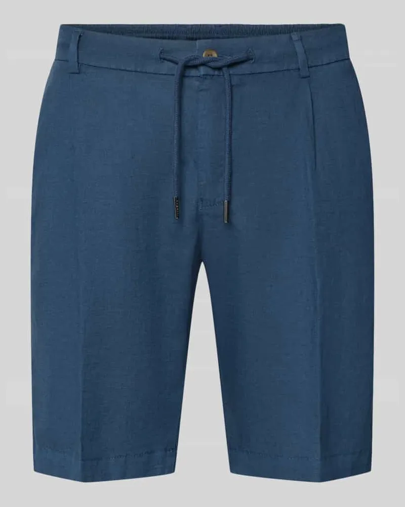 Bugatti Regular Fit Bermudas mit Eingrifftaschen Jeansblau
