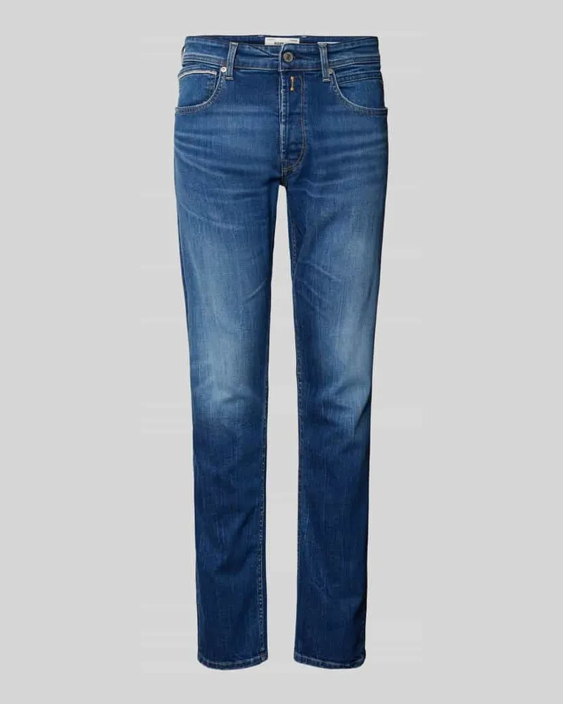 Replay Straight Leg Jeans im 5-Pocket-Design Modell 'GROVER Jeansblau