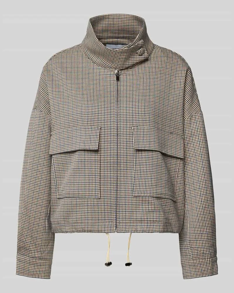 Suncoo Jacke mit Stehkragen und Pattentaschen Modell 'DARIO Sand
