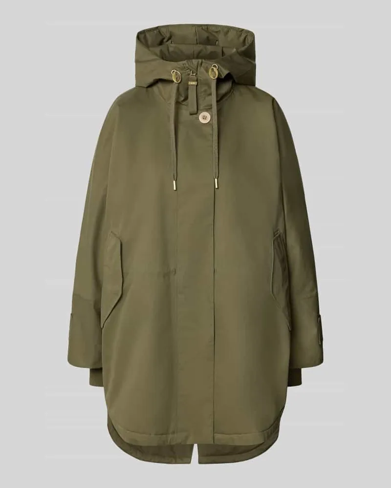 G-Lab Regular Fit Mantel aus Baumwoll-Mix Modell 'Feli Oliv