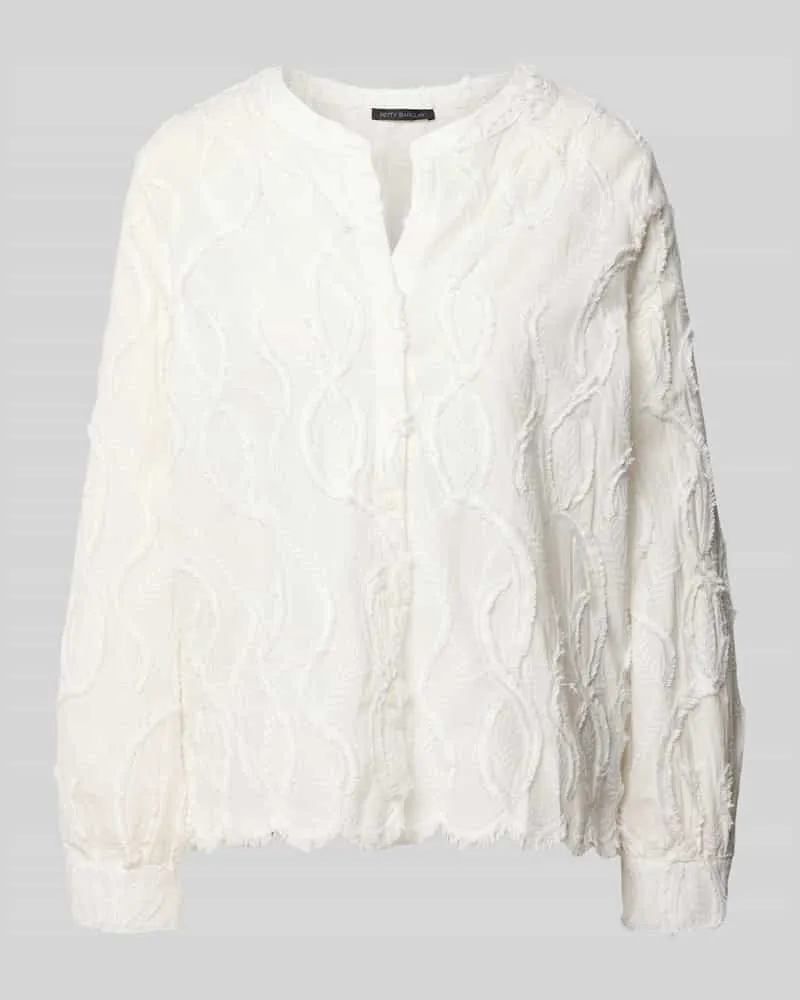 Betty Barclay Regular Fit Bluse mit Stitchings Offwhite