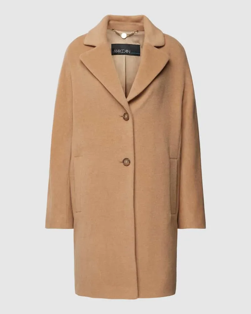 Marc Cain Mantel mit Reverskragen Camel