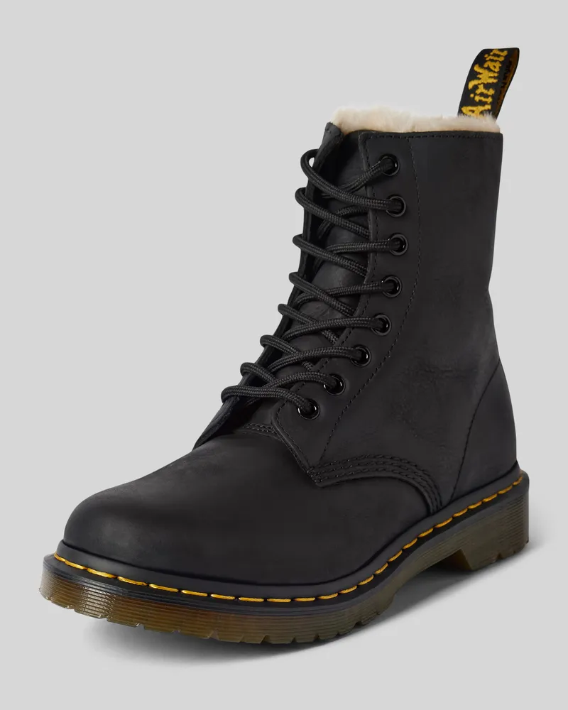 Dr.Martens Schnürboots aus Leder mit Innenfutter Modell 'Serena Black