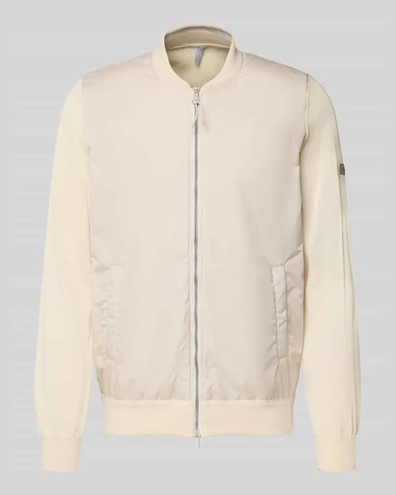 Maerz Collegejacke mit Zweiwege-Reißverschluss Beige