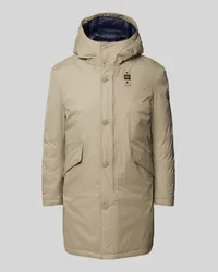 Blauer Parka mit Kapuze Modell 'FALCON Schilf