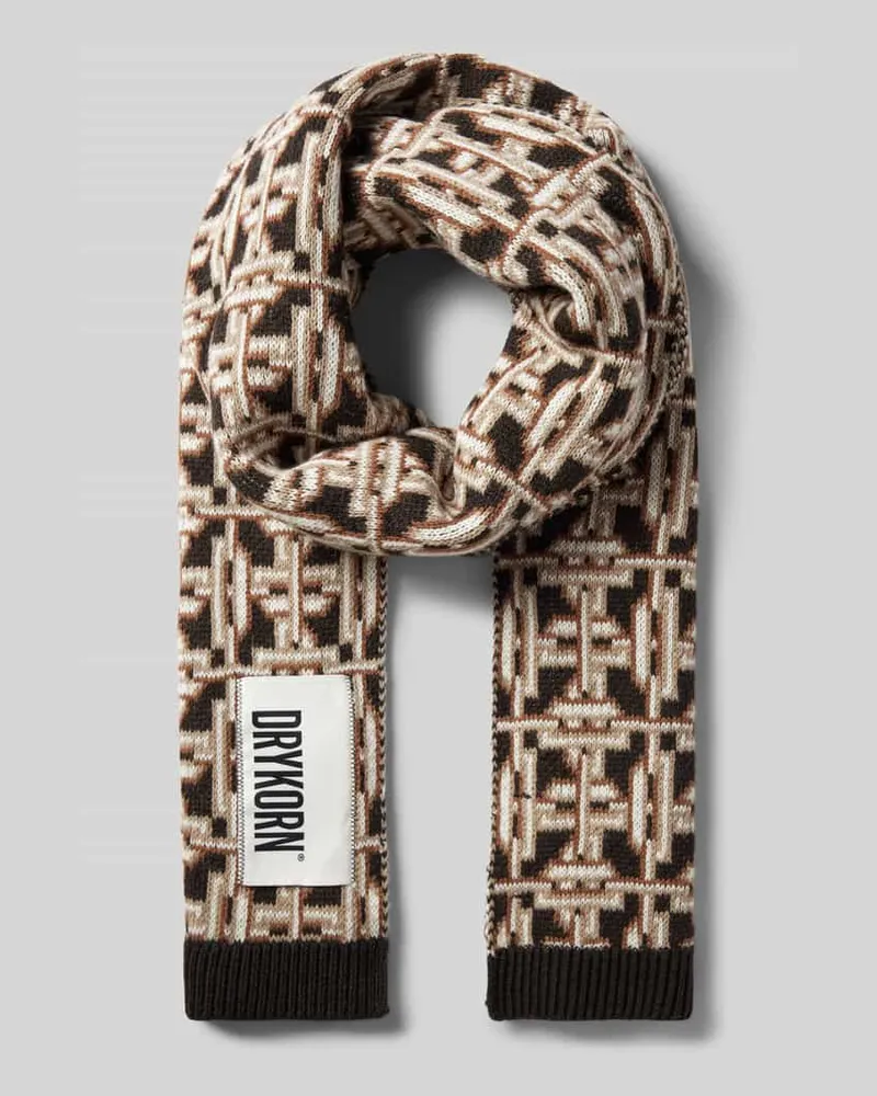 Drykorn Schal mit Label-Patch Modell 'Cronica Hazel