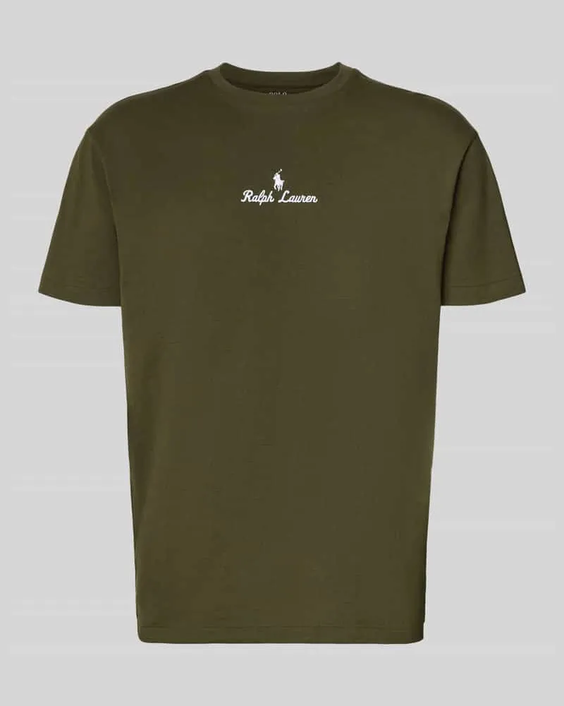 Ralph Lauren T-Shirt mit Label-Stitching Oliv