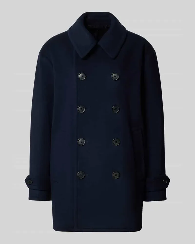 Ralph Lauren Regular Fit Kurzmantel mit doppelreihiger Knopfleiste Marine