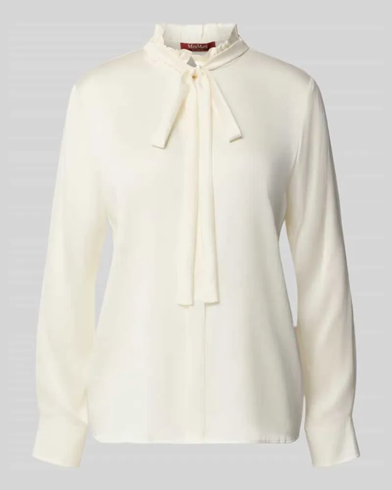 Max Mara Regular Fit Bluse aus Seiden-Mix Modell 'GILLES Offwhite
