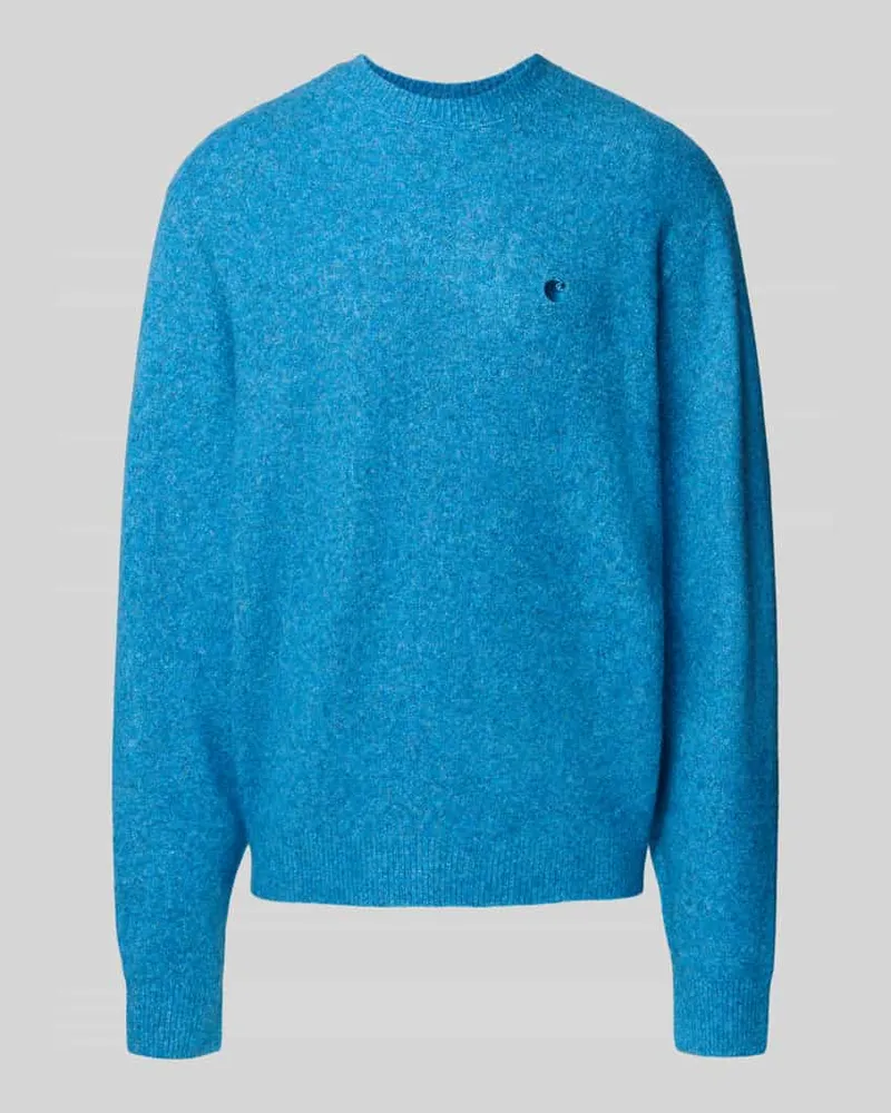 Carhartt WIP Strickpullover mit gerippten Abschlüssen Rauchblau