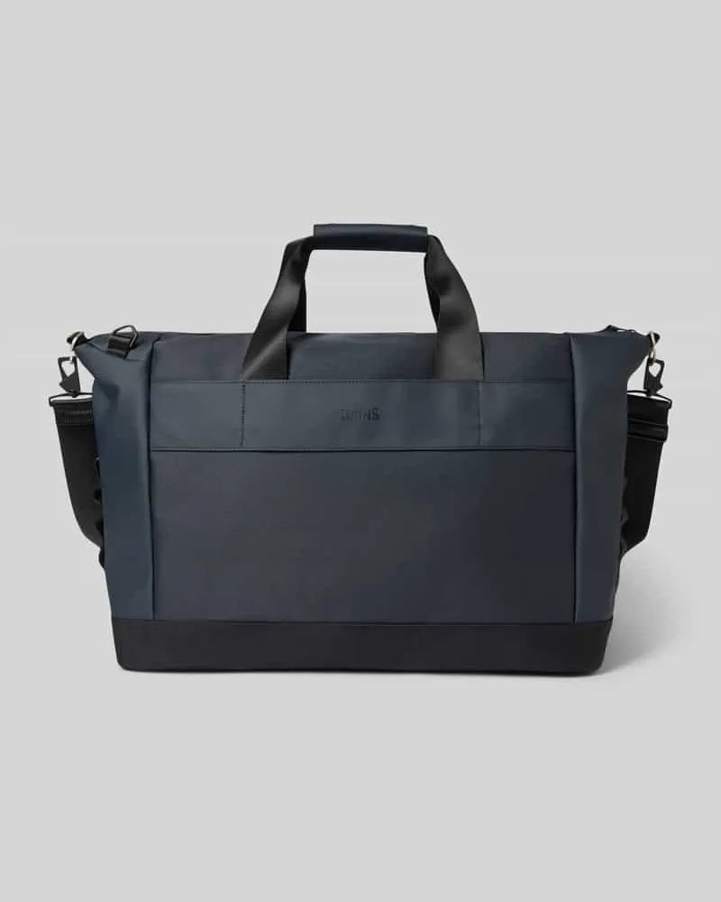 RAINS Weekender mit Label-Detail Marine