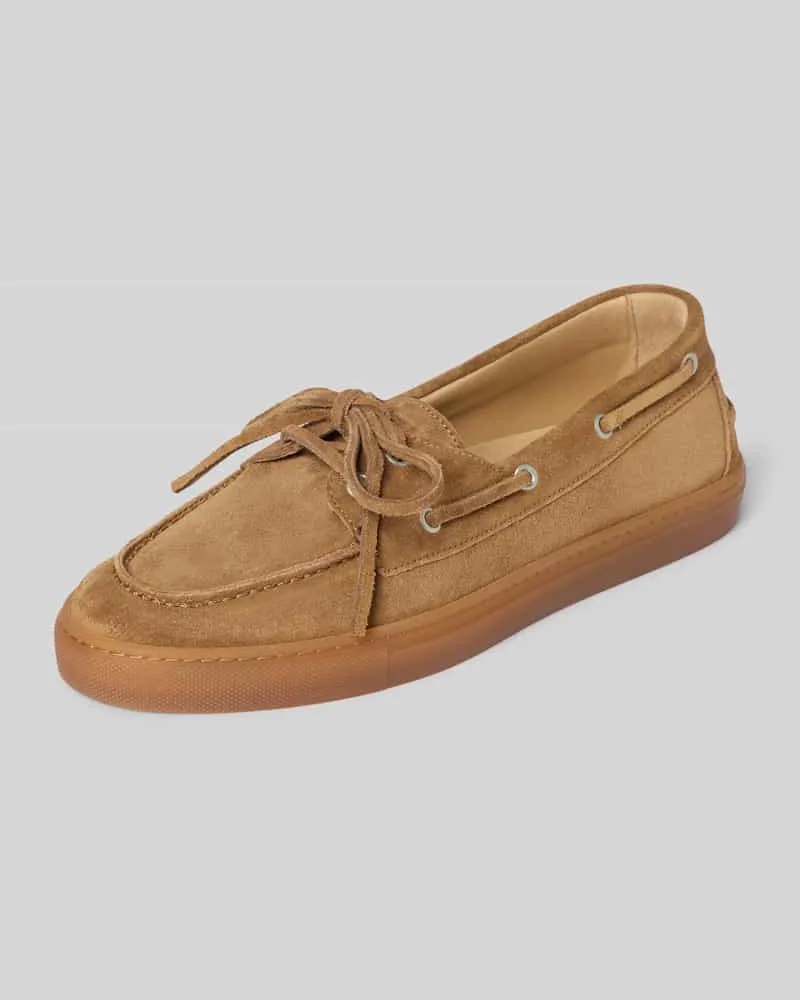 Copenhagen Schnürschuhe aus echtem Leder Hellbraun