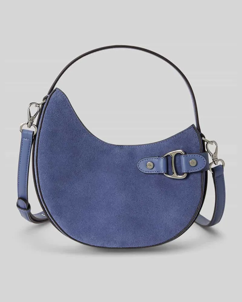 Ralph Lauren Umhängetasche aus echtem Leder Blau