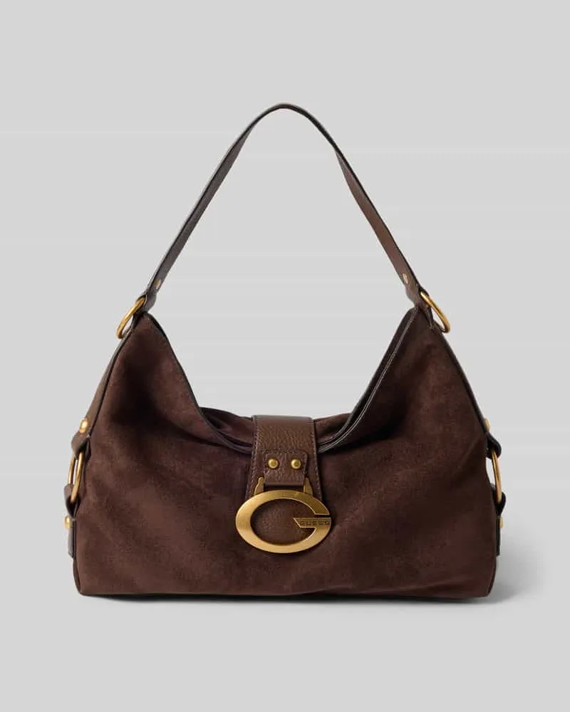 Guess Shoulder Bag mit Logo-Detail Modell 'CAMDEN Dunkelbraun