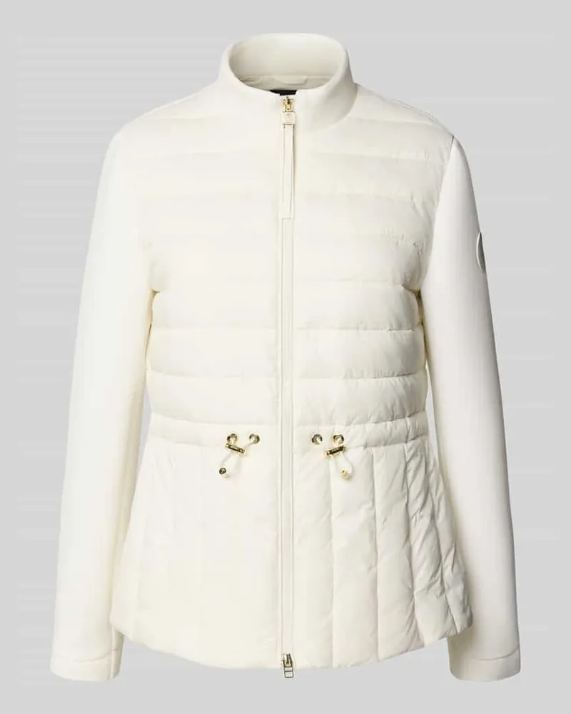 JOOP! Steppjacke mit Viskose-Anteil und Stehkragen Modell 'Ondine Offwhite