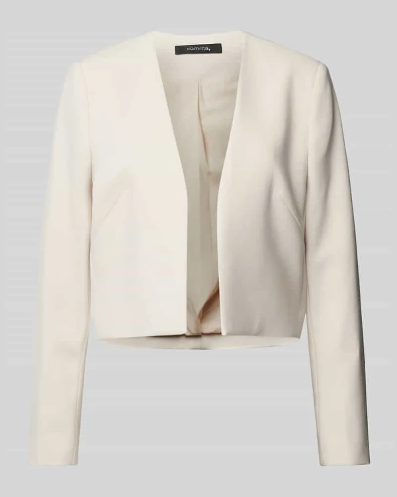 COMMA Blazer in unifarbenem Design Sand