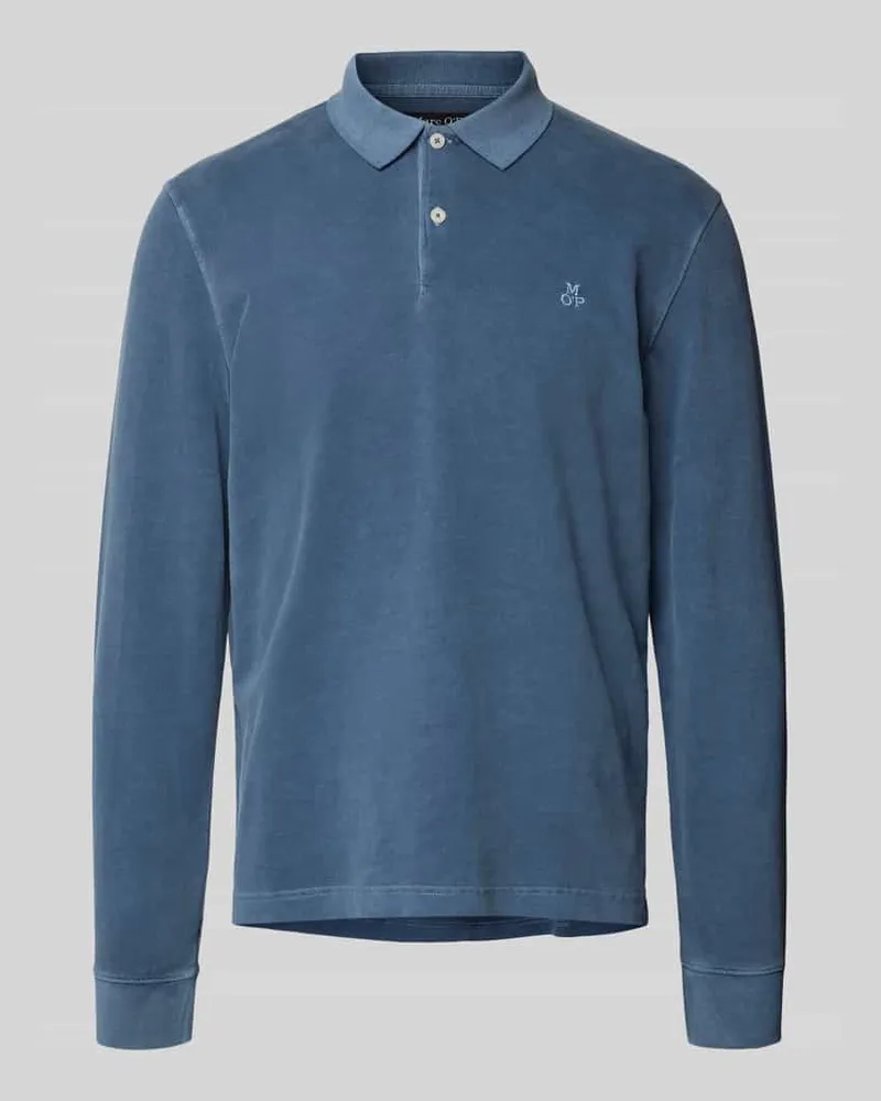 Marc O'Polo Regular Fit Poloshirt aus reiner Baumwolle Petrol