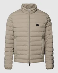 Emporio Armani Steppjacke mit Logo-Patch Beige