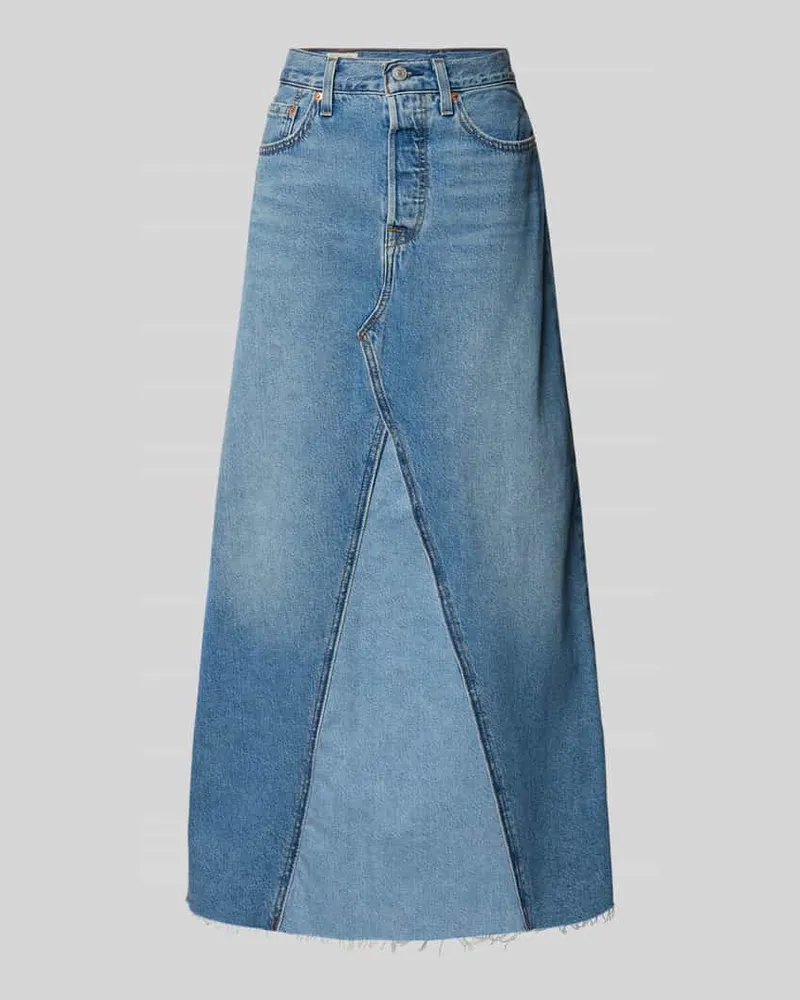 Levi's Jeansrock mit Ziernähten Modell 'ICONIC Jeansblau