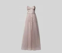 Abendkleid mit Spitzenbesatz