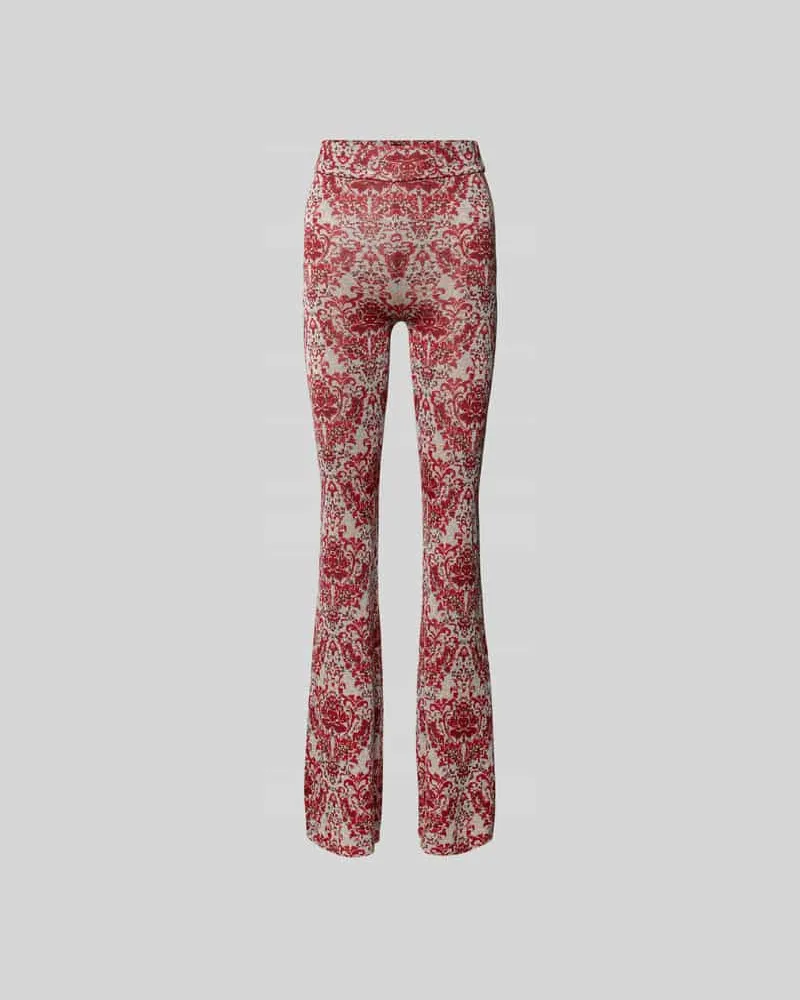 Paco Rabanne Leggings mit elastischem Bund Rot