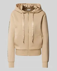 Guess Sweatjacke mit Label-Details Taupe