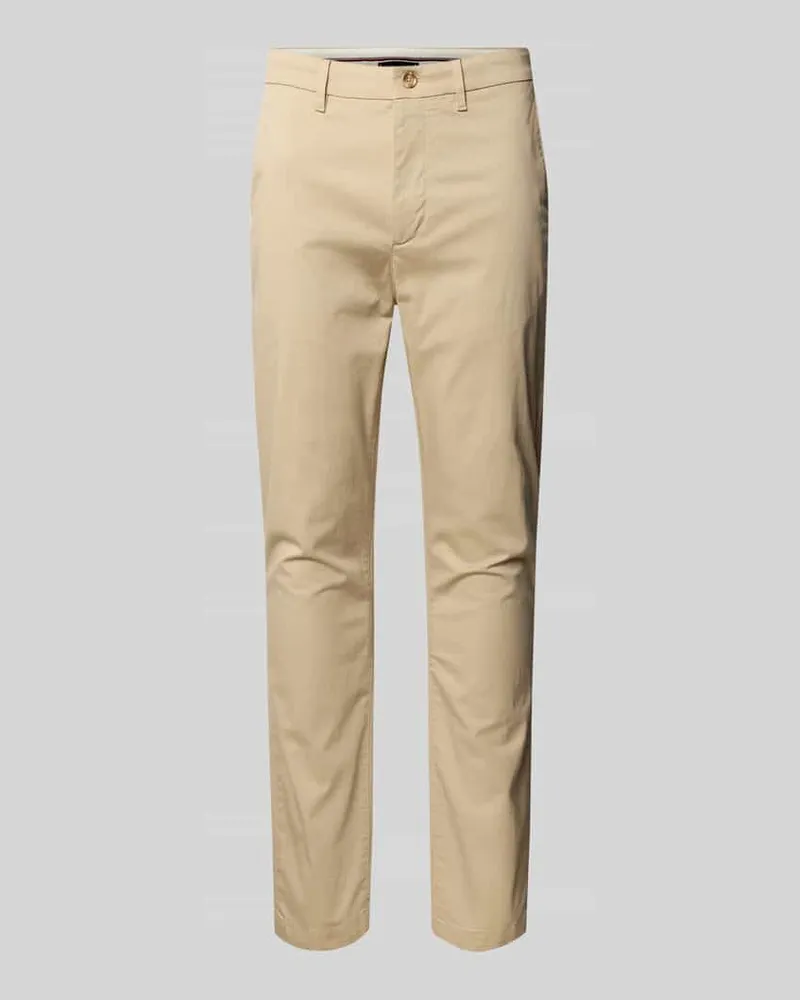 Tommy Hilfiger Slim Fit Chino aus Baumwoll-Mix Beige