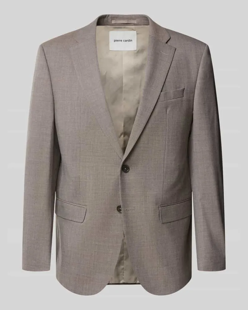 Pierre Cardin Slim Fit 2-Knopf-Sakko mit Pattentaschen Modell 'Grant Hellbraun